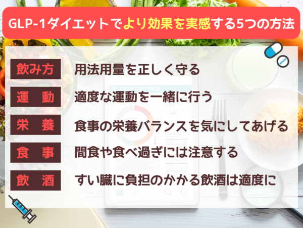 GLP-1ダイエットの効果的な方法とは？