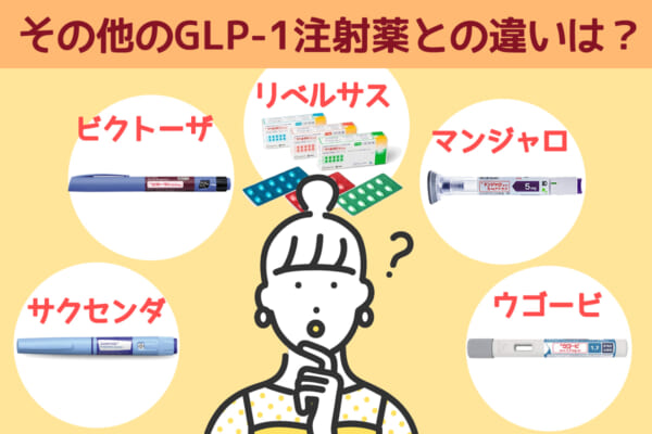 オゼンピックとその他のGLP-1注射薬の違いは？